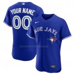 Camiseta Beisbol Hombre Toronto Blue Jays Alterno Autentico Personalizada Azul