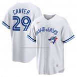 Camiseta Beisbol Hombre Toronto Blue Jays Joe Carter Primera Cooperstown Collection Blanco
