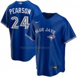 Camiseta Beisbol Hombre Toronto Blue Jays Nate Pearson Replica Azul