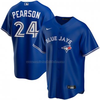 Camiseta Beisbol Hombre Toronto Blue Jays Nate Pearson Replica Azul