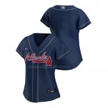 Camiseta Beisbol Mujer Atlanta Braves Replica Alterno 2020 Azul