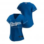 Camiseta Beisbol Mujer Los Angeles Dodgers Replica Alterno 2020 Azul