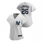 Camiseta Beisbol Mujer New York Yankees Dj Lemahieu Replica Primera 2020 Blanco Camiseta Beisbol Mujer New York Yankees Dj Lemahieu Replica Primera 2020 Blanco