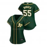Camiseta Beisbol Mujer Oakland Athletics Sean Manaea Replica Alterno 2020 Verde