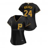 Camiseta Beisbol Mujer Pittsburgh Pirates Chris Archer Replica Alterno 2020 Negro