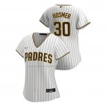 Camiseta Beisbol Mujer San Diego Padres Eric Hosmer Replica Primera 2020 Blanco