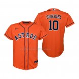 Camiseta Beisbol Nino Houston Astros Yuli Gurriel Replica Alterno Naranja