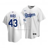 Camiseta Beisbol Nino Los Angeles Dodgers Edwin Rios Primera Replica 2020 Blanco