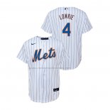Camiseta Beisbol Nino New York Mets Jed Lowrie Replica Primera Blanco