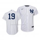 Camiseta Beisbol Nino New York Yankees Masahiro Tanaka Replica Primera 2020 Blanco Azul