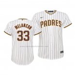 Camiseta Beisbol Nino San Diego Padres Mark Melancon Replica Primera Blanco