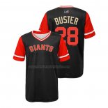 Camiseta Beisbol Nino San Francisco Giants Buster Posey 2018 LLWS Players Weekend Buster Negro