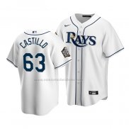 Camiseta Beisbol Nino Tampa Bay Rays Diego Castillo Primera Replica 2020 Blanco